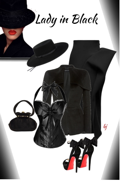 Lady in Black- Fashion set