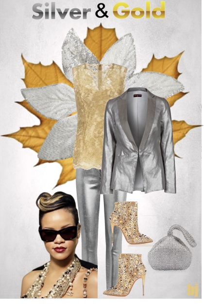 Silver and Gold Autumn- Fashion set