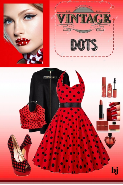 Vintage Dots- Modna kombinacija