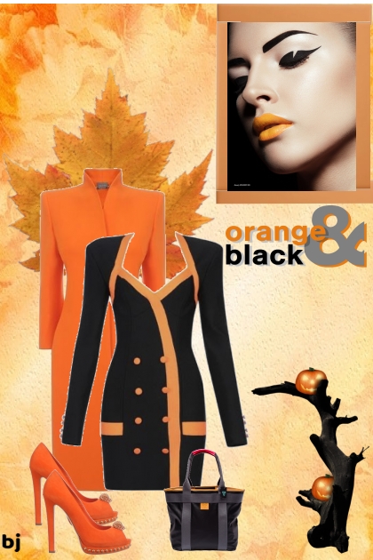 Orange, Black- Combinazione di moda