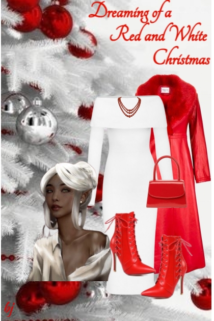 Dreaming of a Red and White Christmas- Modna kombinacija