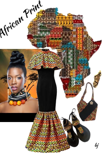 African Print- Combinazione di moda