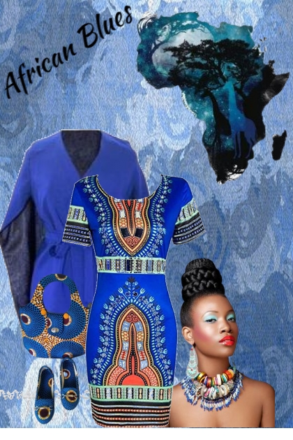 African Blues- combinação de moda