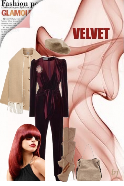 Velvet Jumpsuit- Combinaciónde moda