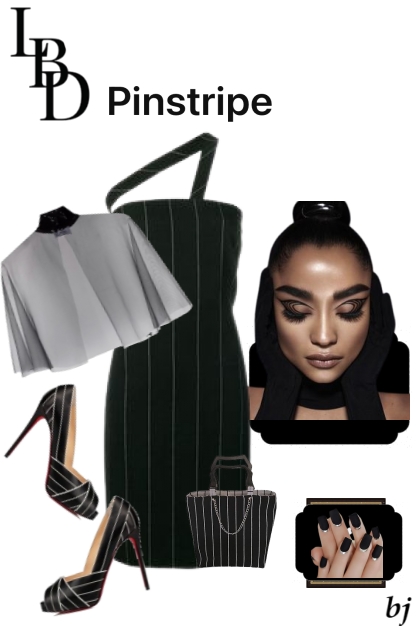 LBD Pinstripe- Fashion set