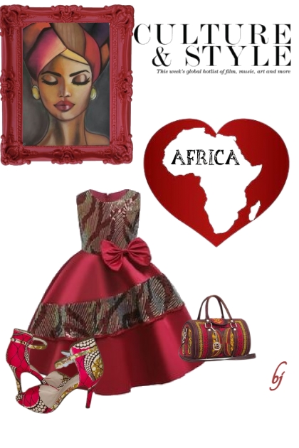 African Culture and Style- Combinazione di moda