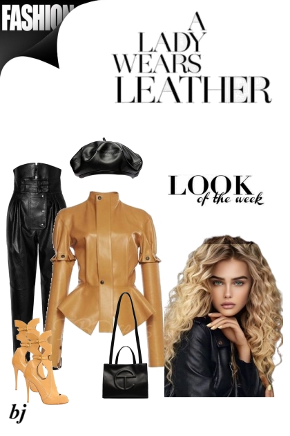 Leather Look of the Week- Modekombination