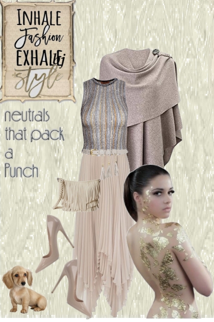 Neutrals with a Punch- Fashion set
