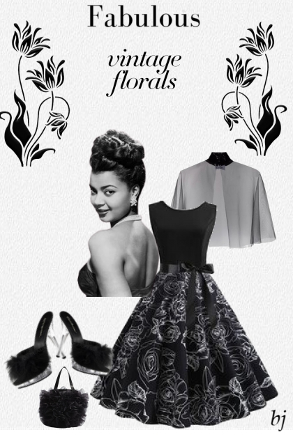 Fabulous Vintage Florals- Modna kombinacija