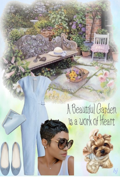 A Beautiful Garden is a Work of Heart- Fashion set