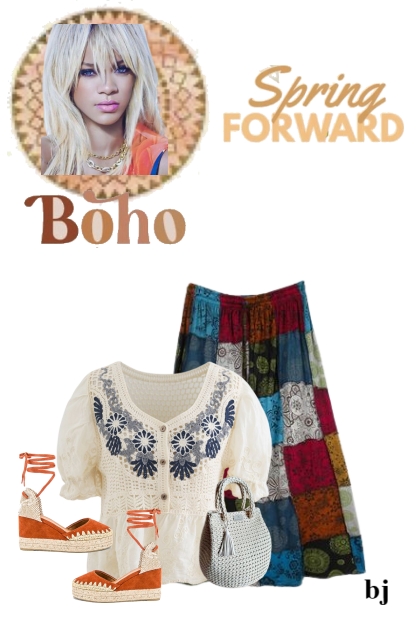 Spring Forward With Boho- Fashion set