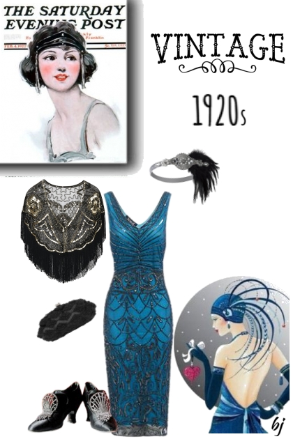 Vintage 1920s- Modekombination