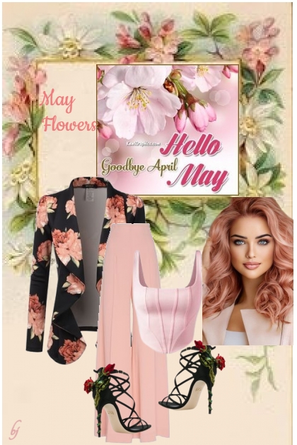 May Flowers--Hello May- Combinazione di moda