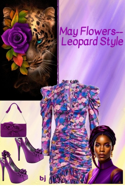 May Flowers--Leopard Style- Fashion set
