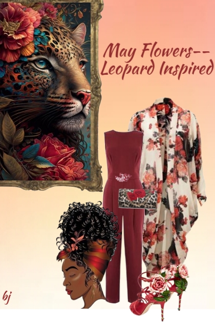 May Flowers--Leopard Inspired- Combinazione di moda