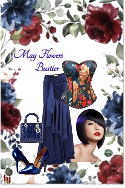 May Flowers Bustier- Modna kombinacija
