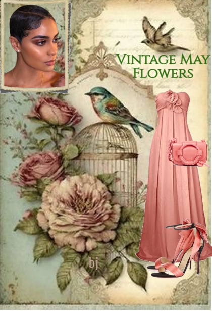 May Flowers--Vintage- combinação de moda