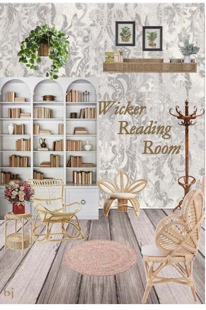 Wicker Reading Room- Modna kombinacija