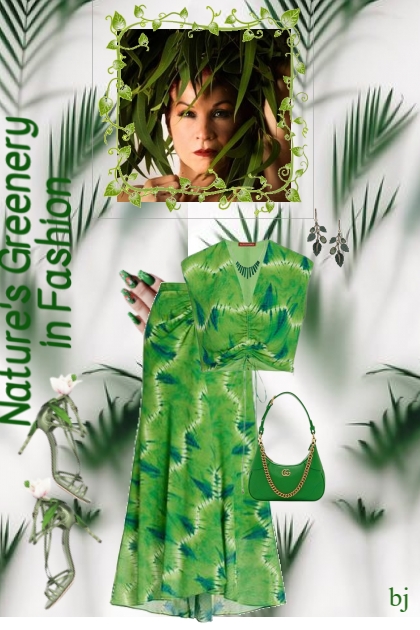 Nature's Greenery in Fashion- Modekombination
