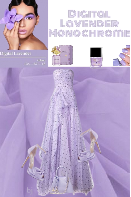 Digital Lavender Monochrome- Modna kombinacija