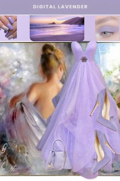 Digital Lavender--Formal- Fashion set
