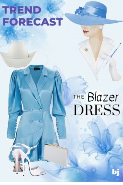 Trend Forecast--The Blazer Dress- Combinaciónde moda