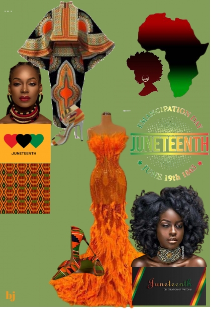 Juneteenth- combinação de moda