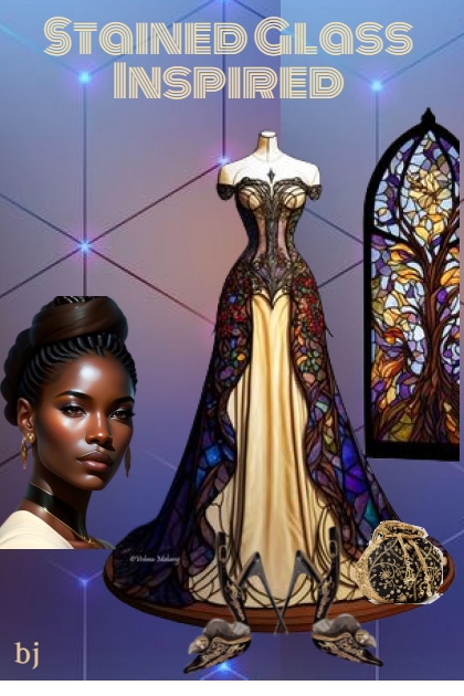 Stained Glass Dress- Modna kombinacija