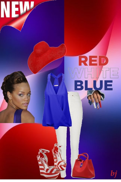 RED WHITE BLUE.......- Modna kombinacija