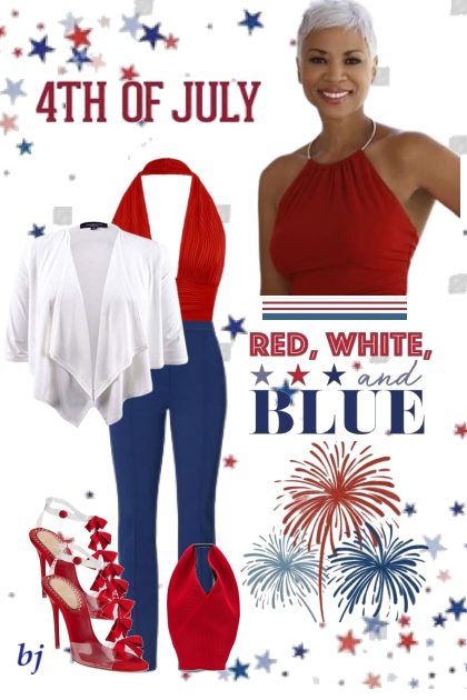 4th of July Red, White and Blue