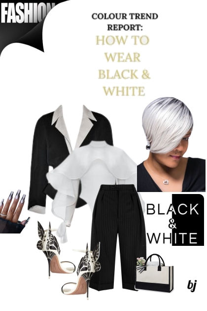 How to Wear Black and White