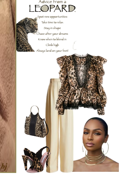 Leopard Advice- combinação de moda