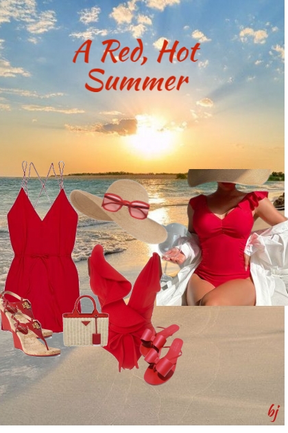 A Red, Hot Summer- Fashion set