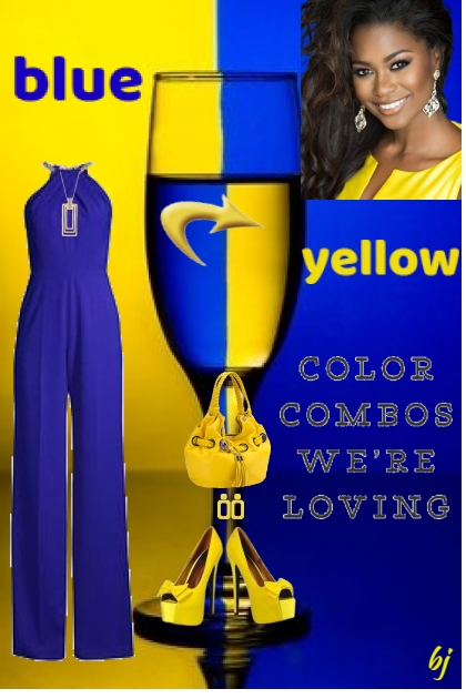 Color Combo--Blue/Yellow- Модное сочетание
