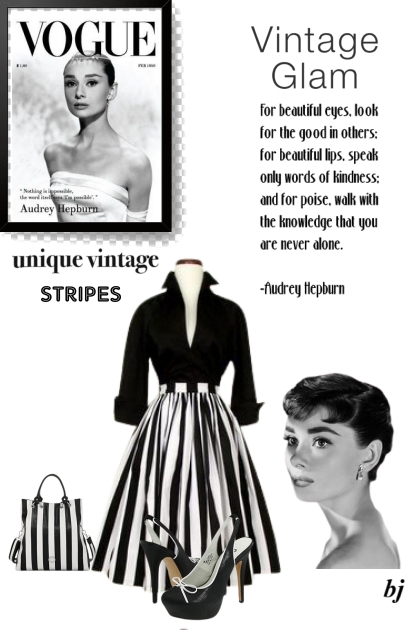 Unique Vintage Stripes- Modna kombinacija