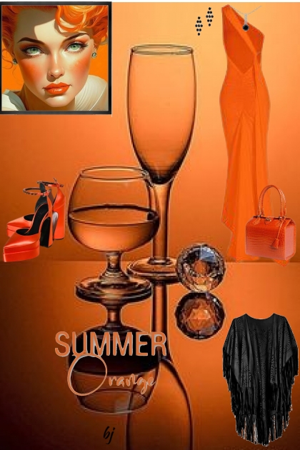 Summer Orange- combinação de moda