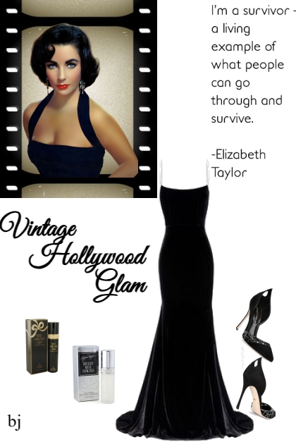 Vintage Hollywood Glam- Modna kombinacija