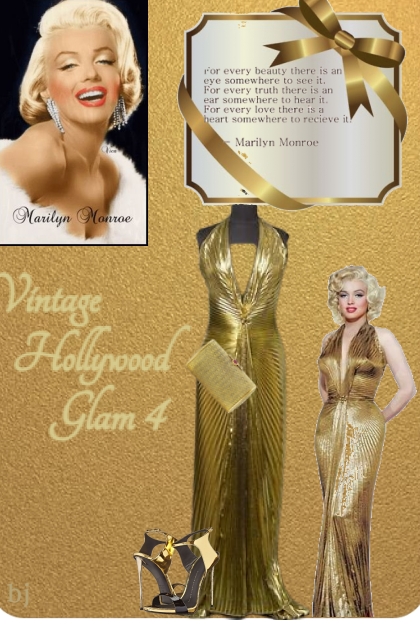 Vintage Hollywood Glam 4- Combinazione di moda