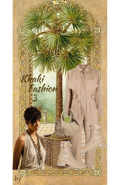 Khaki Fashion 3- コーディネート