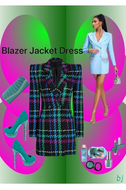 Blazer Jacket Dress- 搭配