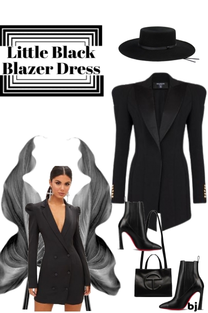 Little Black Blazer Dress 2