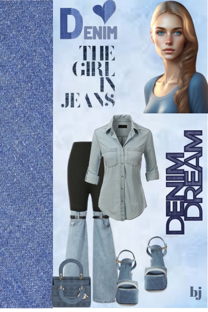 Deniim--The Girl in Jeans- Модное сочетание