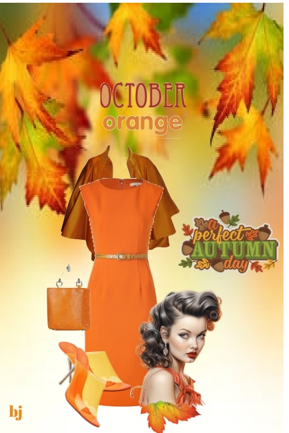 OCTOBER ORANGE 4- Fashion set