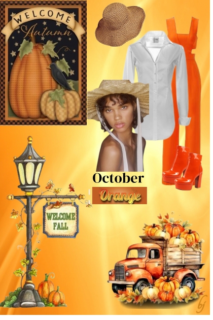 OCTOBER ORANGE 7- Combinazione di moda