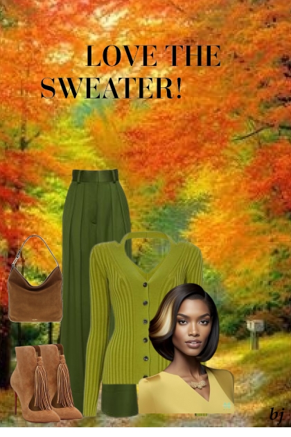 Love the Sweater- combinação de moda