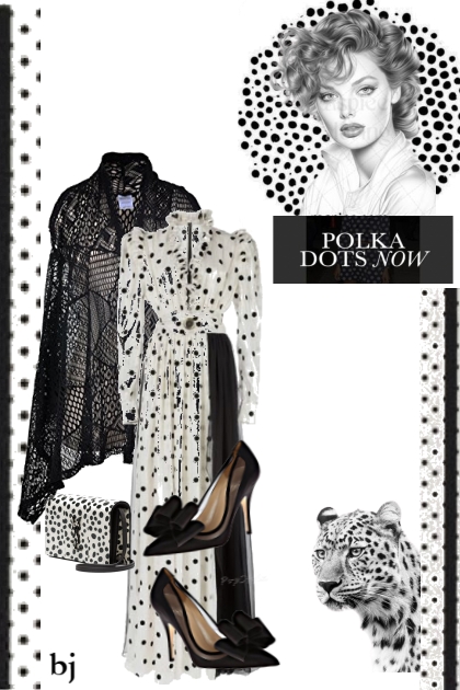 Polka Dots Now - combinação de moda