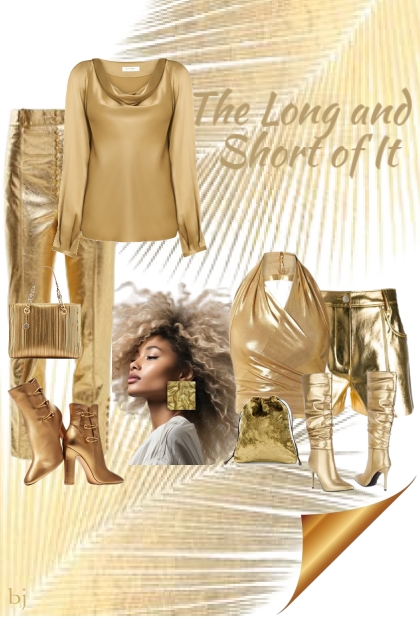 The Golden Long and Short of It- Combinaciónde moda