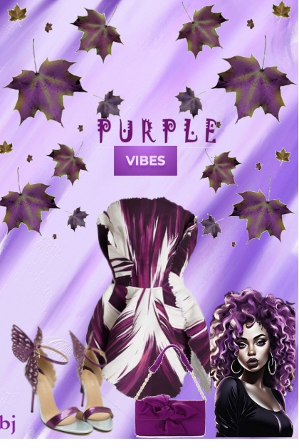 Purple Vibes--Butterfly Heels