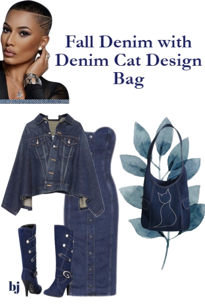 November Fashion Fiesta--Denim Cat Bag- コーディネート