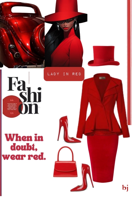 Lady in Red Fashion...